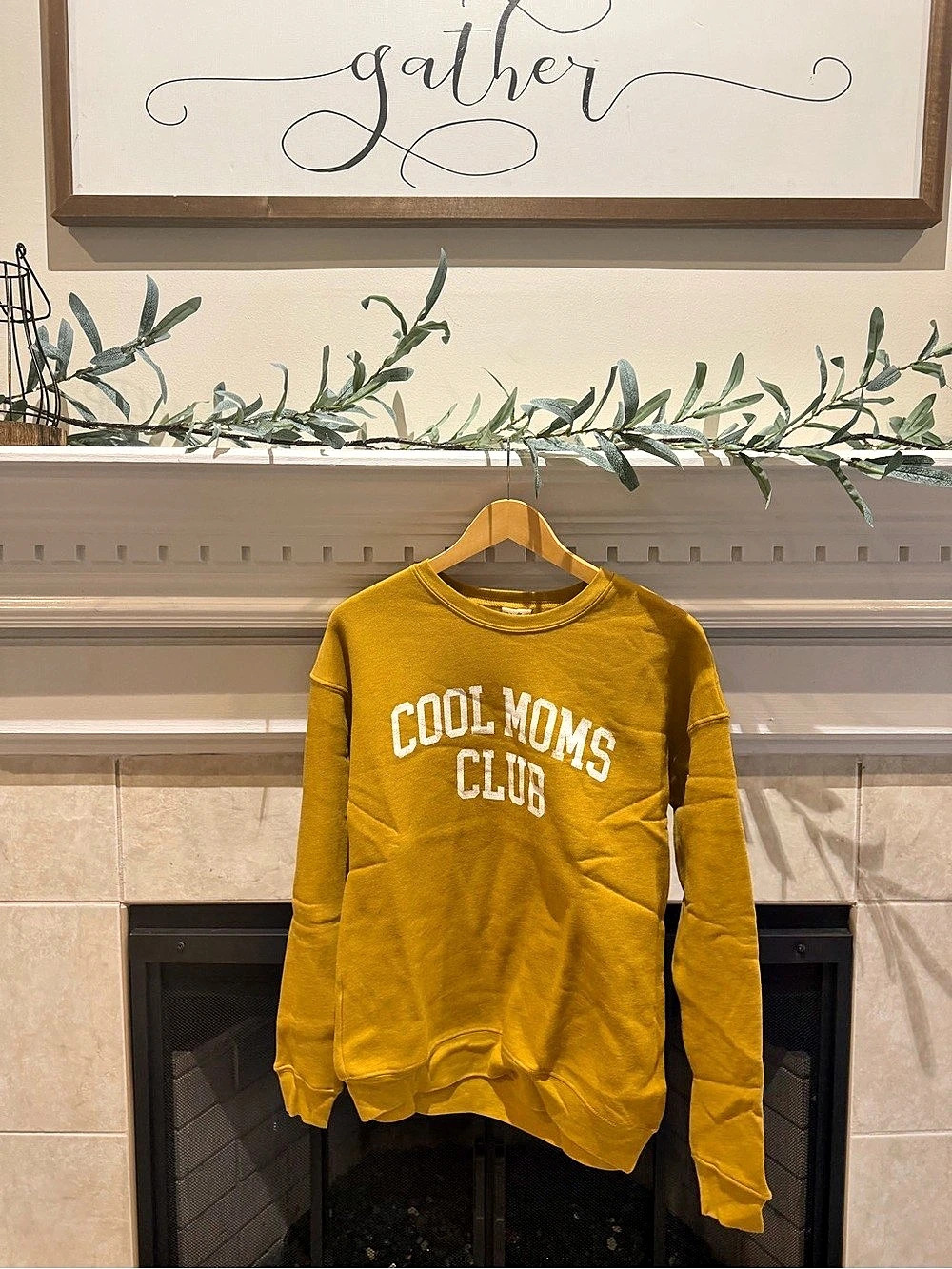 Cool Moms Club Sweatshirt in Yellow